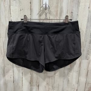 Lululemon Speed Up Short 8 Lined Low-Rise 2.5" Black LW7AO6R BLK Swift Pockets